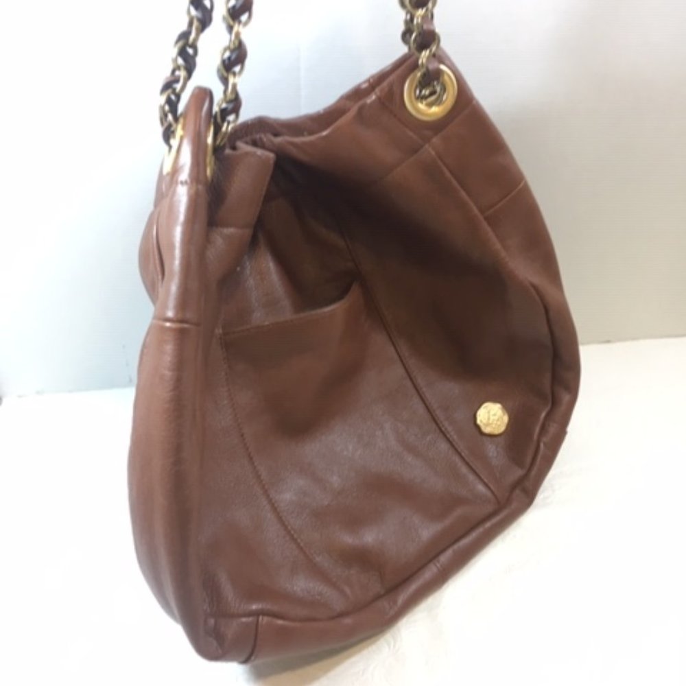 Vince Camuto Soft Brown Leather HOBO Handbag - Picture 4 of 15